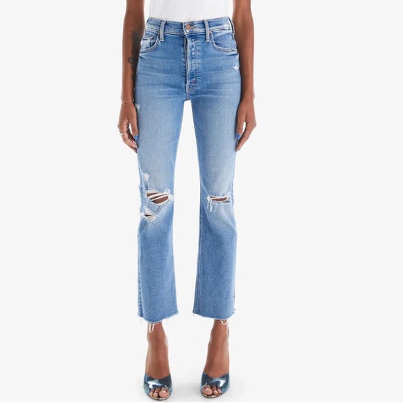 MOTHER Denim - MOTHER The Tripper Ankle Fray in Play Like A Pirate Sz 27